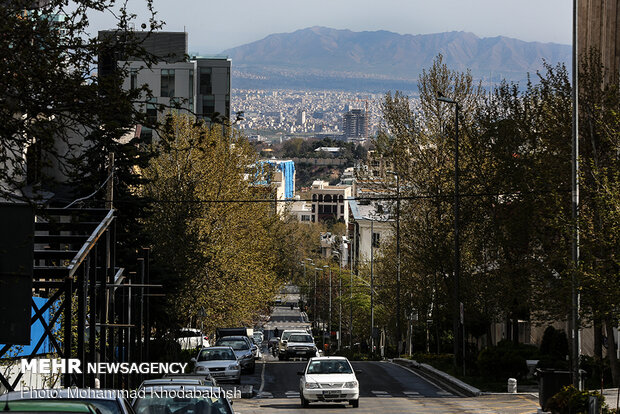 Tehran’s clean air in early spring