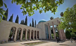 Mausoleum of Iranian poet Sheikh Muslih od-Din Sadi Shirazi, Shiraz. 