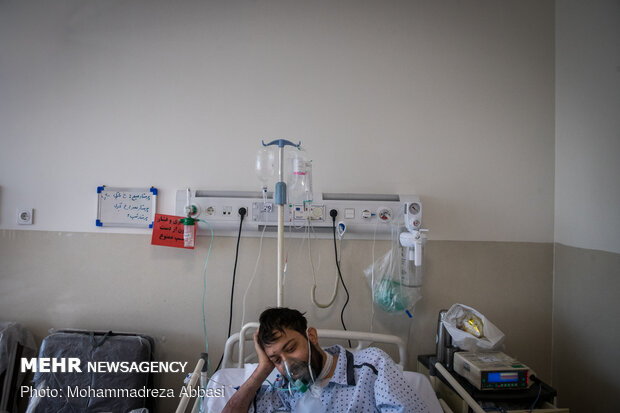 COVID-19 ward in Shohadaye Tajrish Hospital