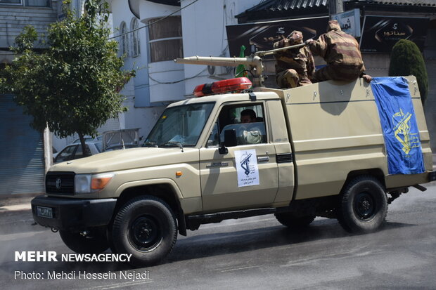 Gilan IRGC Quds Force staged Bio-Defense Drill in Astara