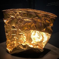 The Gold Bowl of Hasanlu, ca. 900 BC, National Museum of Iran