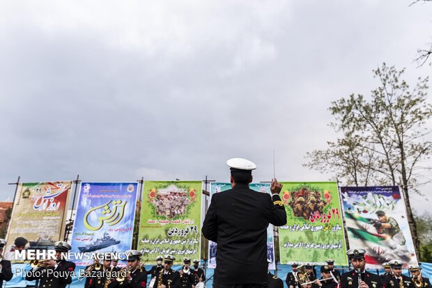 Health service parade in Rasht on National Army Day 