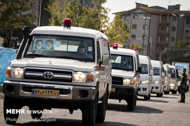 Health service parade in Rasht on National Army Day 