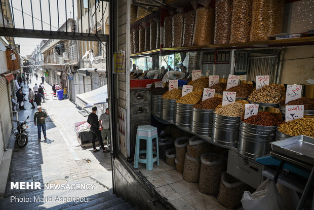 تہران کے بازار کا ایک منظر