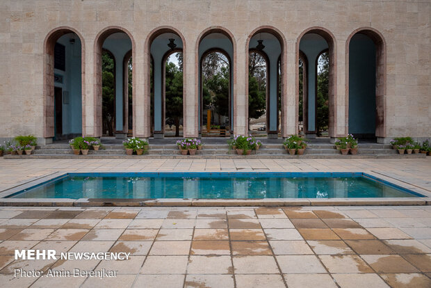 Empty mausoleum of Saadi Shiraz amid COVID-19 pandemic 