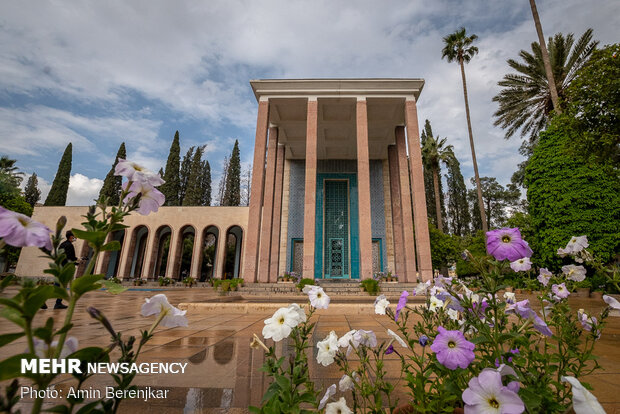 Empty mausoleum of Saadi Shiraz amid COVID-19 pandemic 