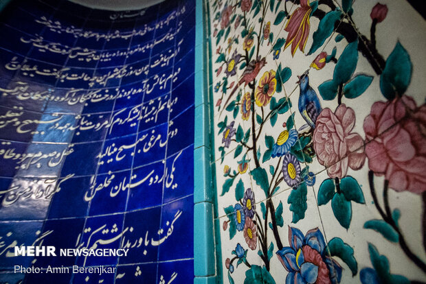 Empty mausoleum of Saadi Shiraz amid COVID-19 pandemic 