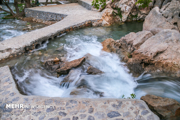 Historical Gharbalbiz Spring in Yazd