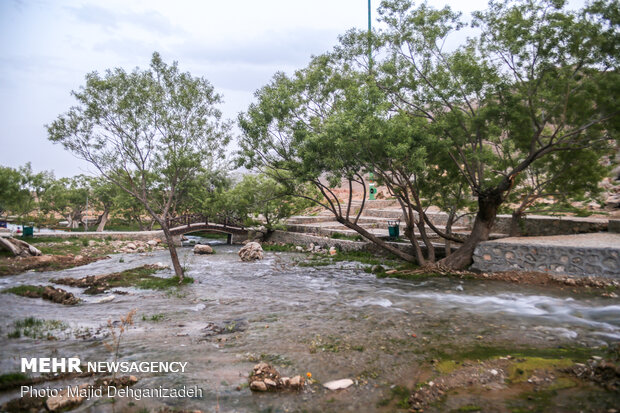 Historical Gharbalbiz Spring in Yazd