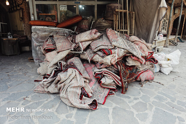 Capet market in Hamedan