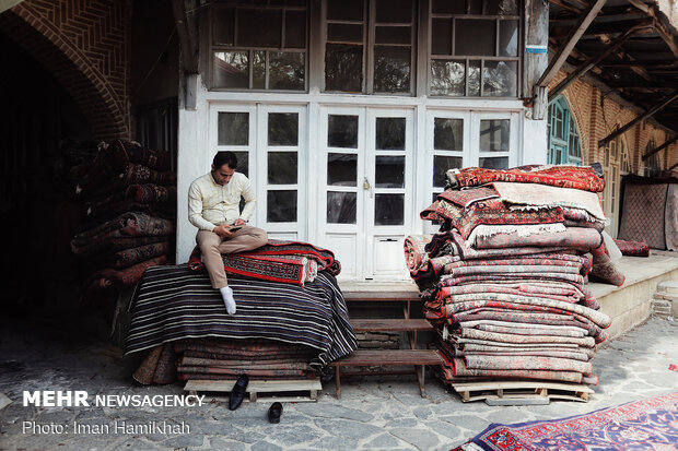 Capet market in Hamedan