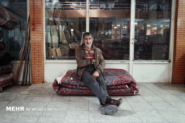 Capet market in Hamedan