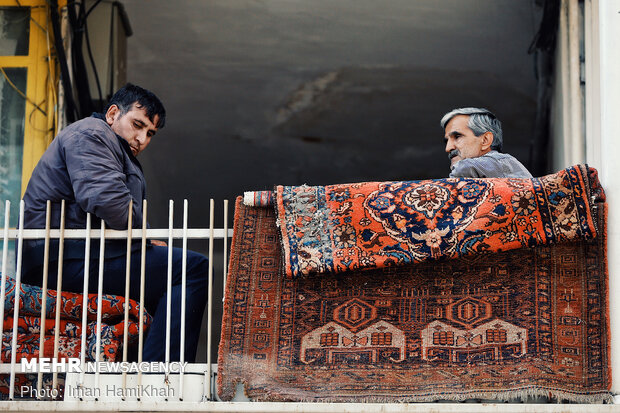 Capet market in Hamedan