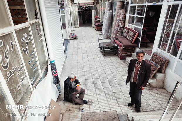 Capet market in Hamedan