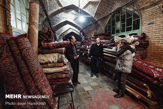 Capet market in Hamedan