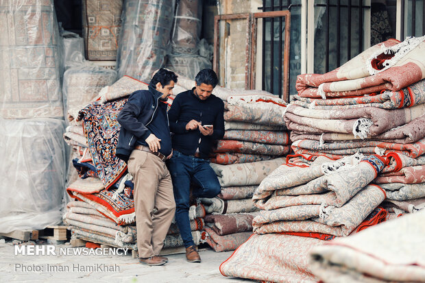 Capet market in Hamedan