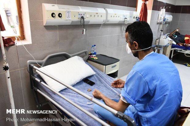 Special ‘coronavirus’ ward in Taleghani Hospital, Abadan
