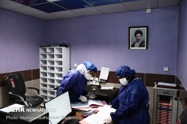 Special ‘coronavirus’ ward in Taleghani Hospital, Abadan
