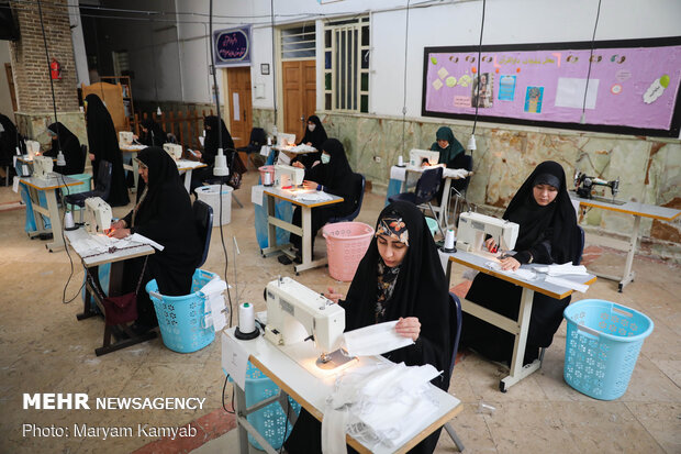 Shrined turned into mask producing workshop