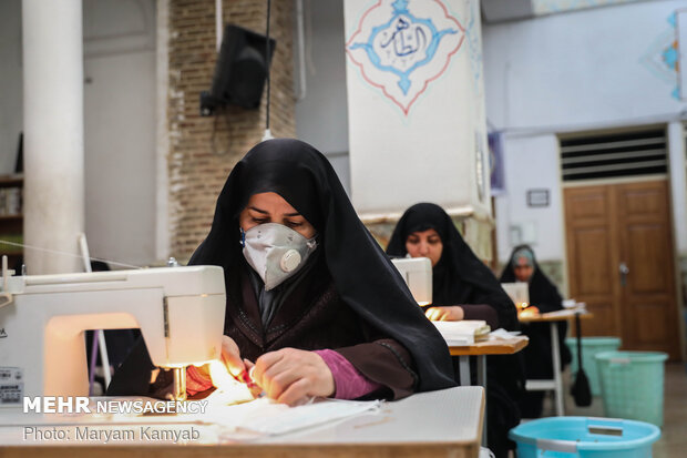 Shrined turned into mask producing workshop