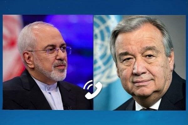 Zarif ile BM Genel Sekreteri Guterres telefonda görüştü