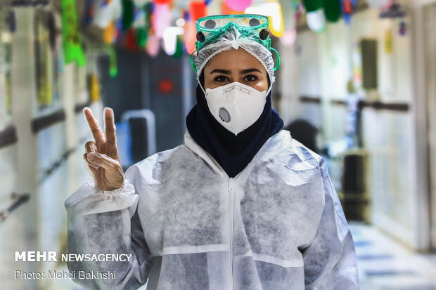 Tireless staff of Kamkar Hospital in Qom 