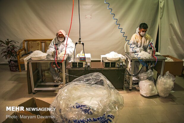 Largest face-mask production factory in N Khorasan prov.