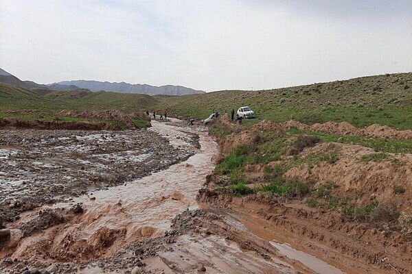 وقوع سیلاب در بخش صفائیه شهرستان خوی