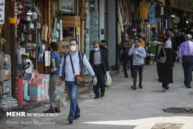 Tajrish bazaar in Ramadan, coronavirus pandemic