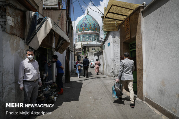 Tajrish bazaar in Ramadan, coronavirus pandemic