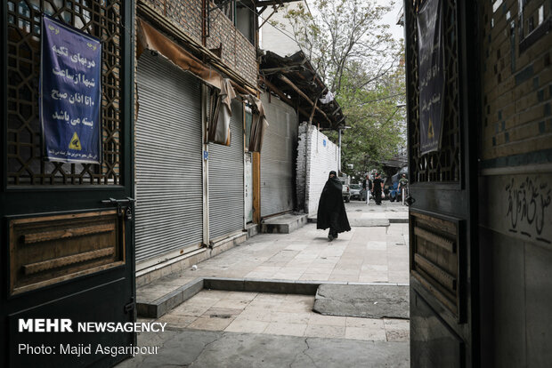 Tajrish bazaar in Ramadan, coronavirus pandemic