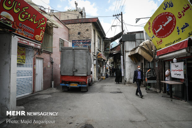 Tajrish bazaar in Ramadan, coronavirus pandemic