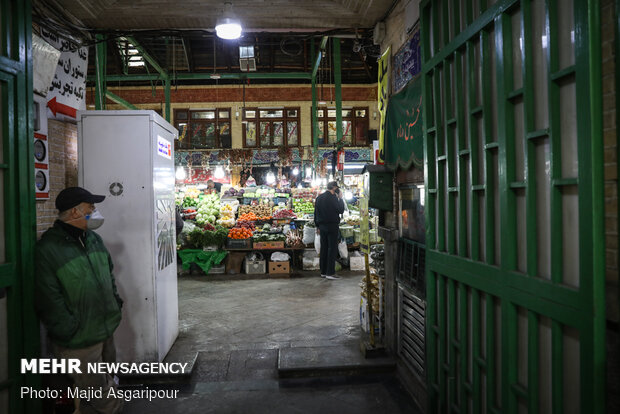 Tajrish bazaar in Ramadan, coronavirus pandemic