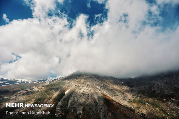 A road journey through clouds