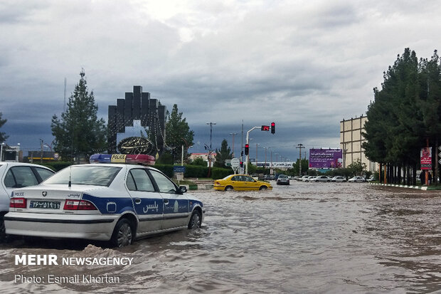 Heavy rainfall in Sirjan
