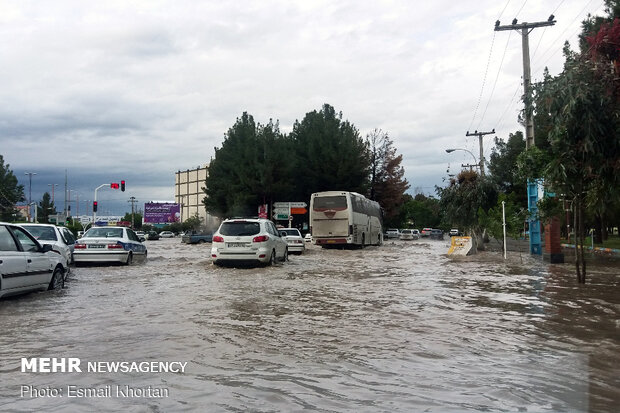 Heavy rainfall in Sirjan
