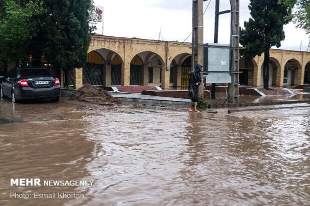 Heavy rainfall in Sirjan
