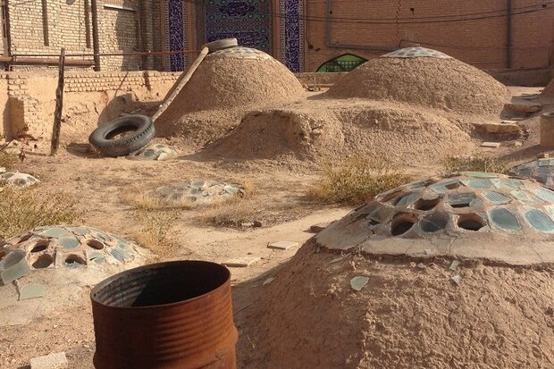 بخش هایی از بقایای یک حمام تاریخی در شهر سنندج کشف شد
