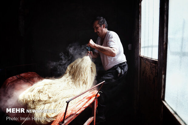 Traditional dyeing workshop in Hamedan