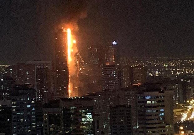 VIDEO: Massive fire in UAE residential tower