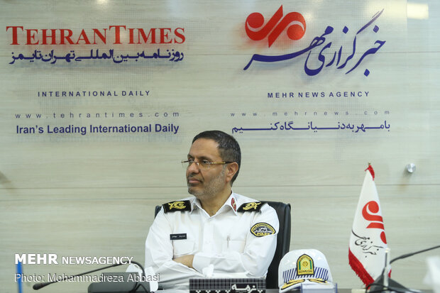 Tehran Traffic Police chief visits MNA HQ