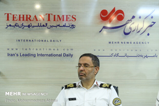 Tehran Traffic Police chief visits MNA HQ