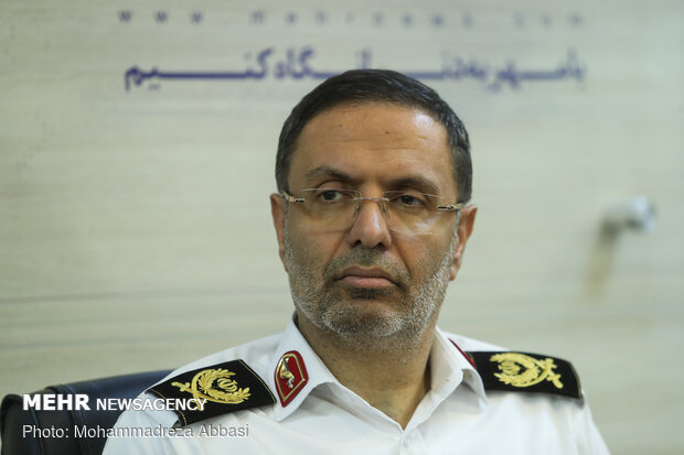 بازدید محمدرضا مهماندار رئیس پلیس راهنمایی و رانندگی تهران بزرگ از خبرگزاری مهر