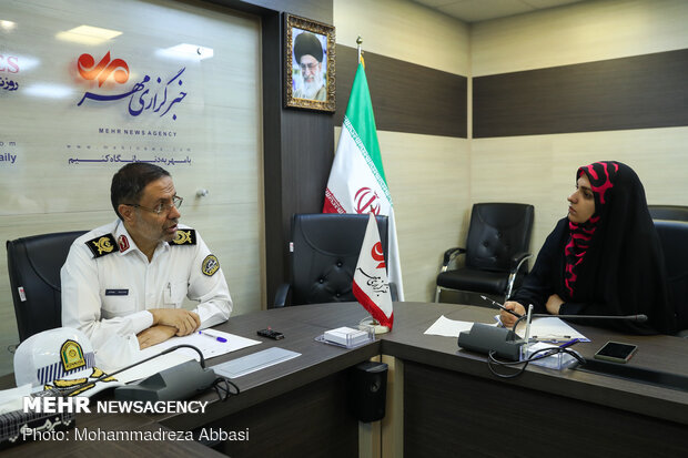 Tehran Traffic Police chief visits MNA HQ