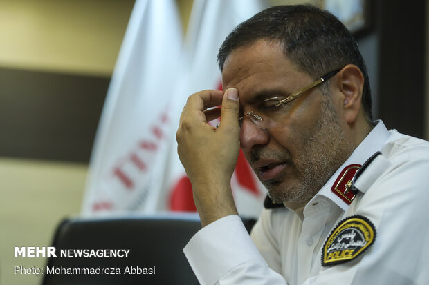 Tehran Traffic Police chief visits MNA HQ