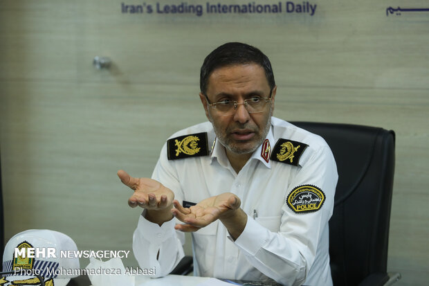 Tehran Traffic Police chief visits MNA HQ