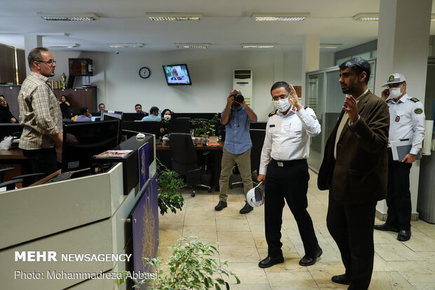 Tehran Traffic Police chief visits MNA HQ