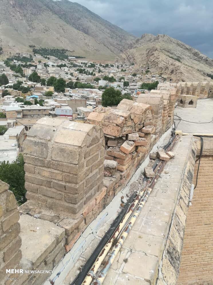 خسارت زلزله به بناهای تاریخی لرستان/ ترک‌های «فلک الافلاک» عمیق‌تر شد