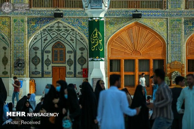 آذین بندی حرم علوی درآستانه ولادت امام حسن(ع)