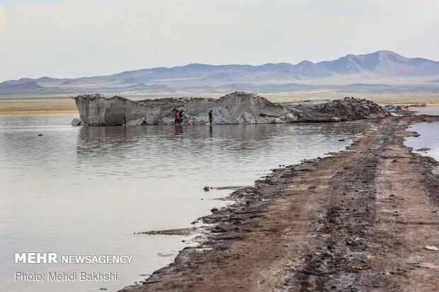 Howz-e Soltan Salt Lake in Qom